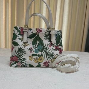 Floral White Handbag
